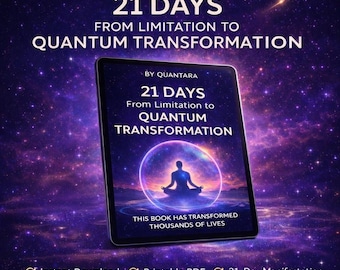 21 Days Manifestation Book | Quantum Transformation Journey | Printable PDF