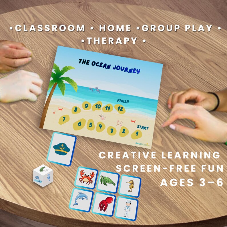 Interactive ocean activity for children during storm days and indoor learning time