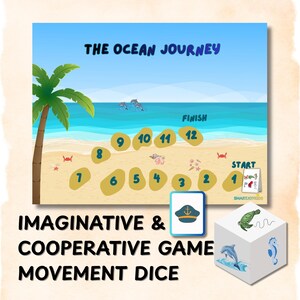 Montessori-style printable board game for preschool quiet play and coordination skills