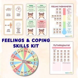 Calm & Feelings Tool Kit | Calm down corner Emotional Regulation Preschool Kindergarten Printables. Behavior Support | Home, School, Therapy