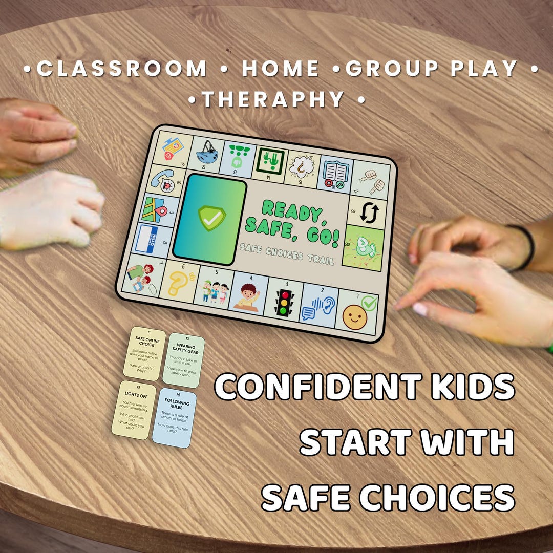 Safe Choices Adventure Board Game | Preschool Safety & PBS Activity ...