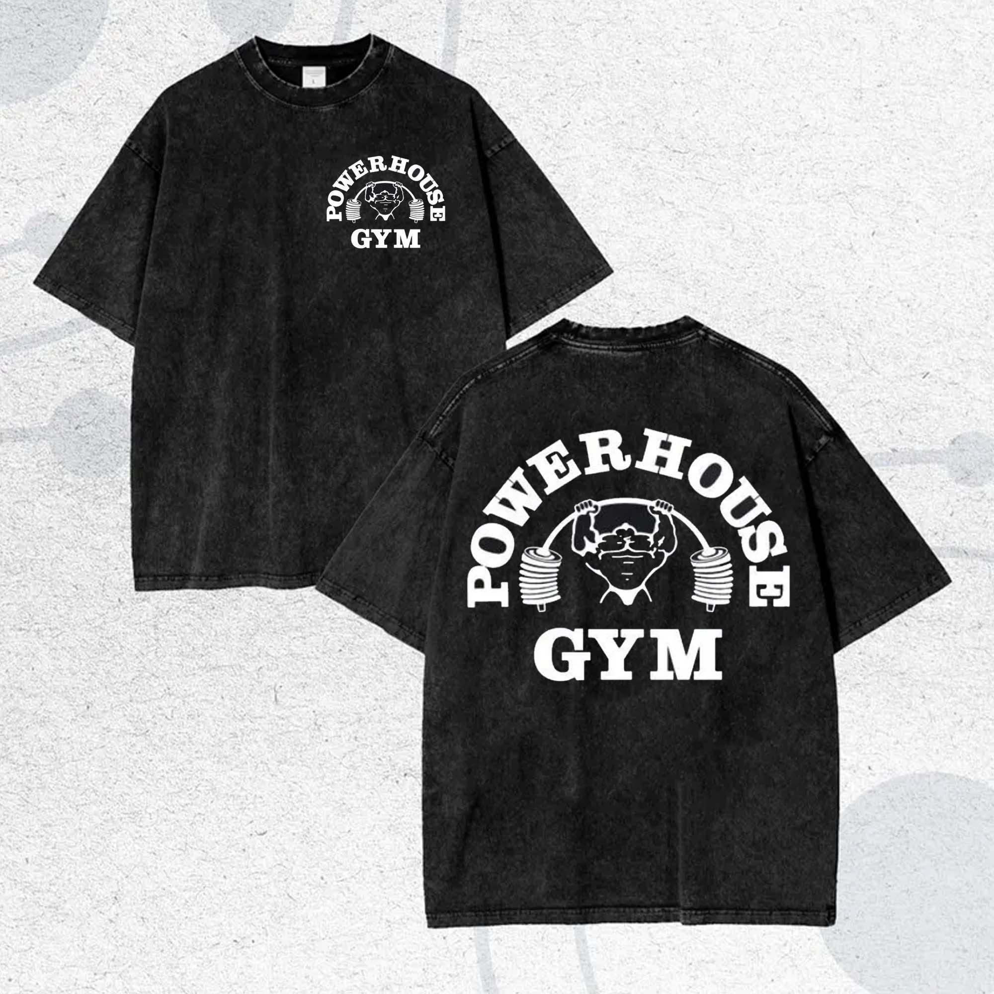 LÝFT × POWERHOUSE GYM BIG T-SHIRT -BLACK Block T-Shirt Black/Solid
