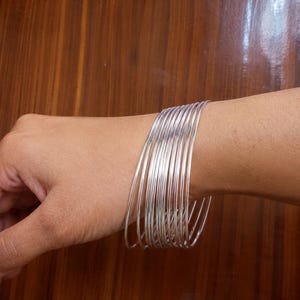 Ensemble de 7 bracelets empilables en argent sterling – Bijoux minimalistes faits main
