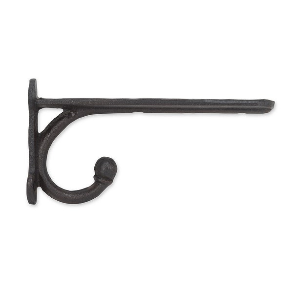 Simple Shelf Bracket with Hook Cast Iron