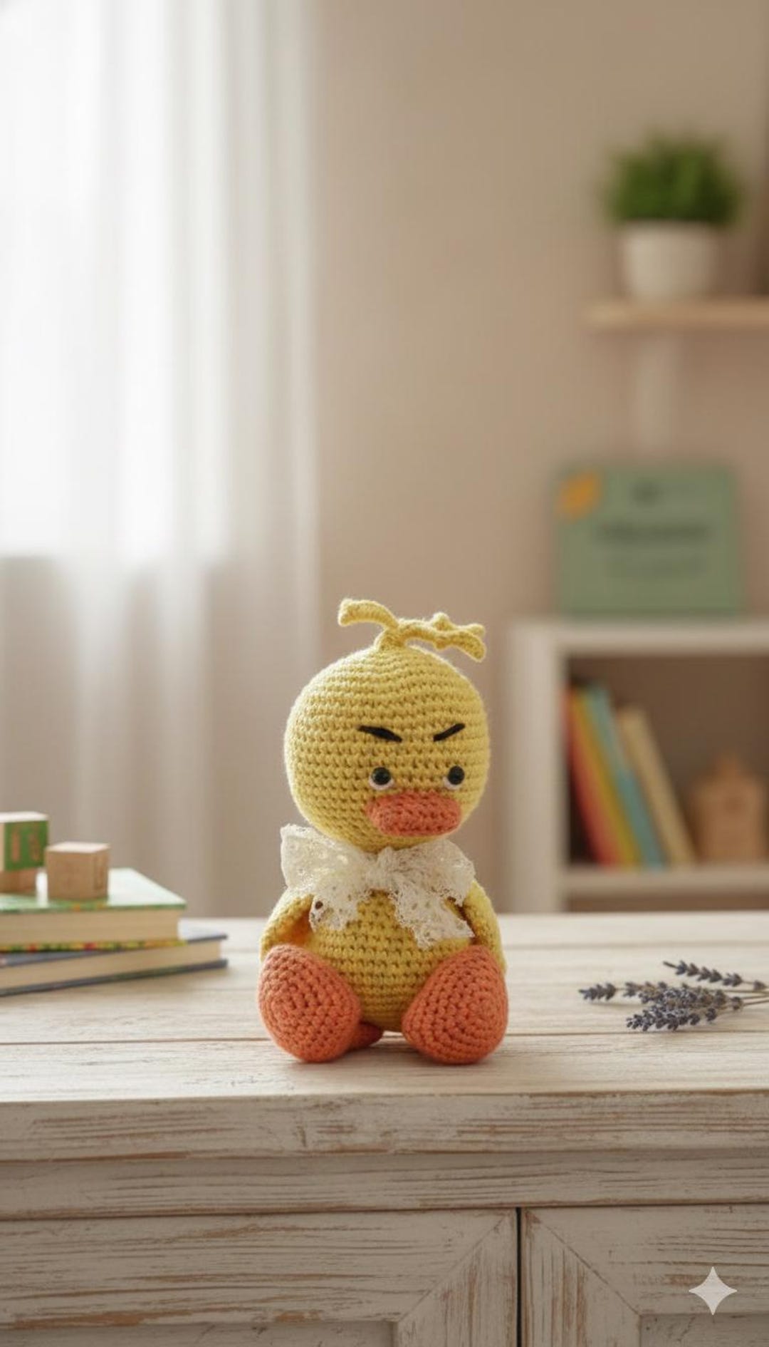 Grumpy Crochet Duck Amigurumi – Handmade Angry Chick, Desk Buddy - Etsy