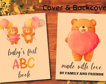 Páginas para colorear de baby shower con temática de osos, imprimibles y descarga instantánea.