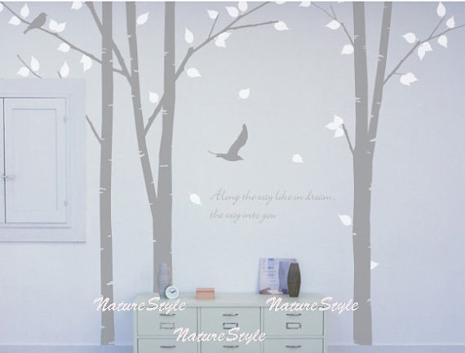 Nursery Tree Wall Decal Trees Vinyl Wall Decal Wall Sticker Etsy