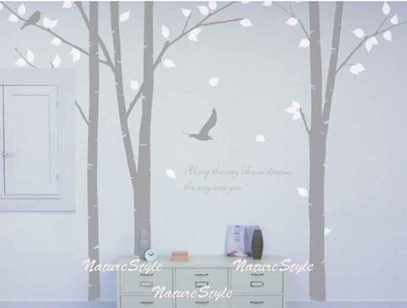 Nursery tree wall decal trees vinyl wall decal wall sticker Etsy