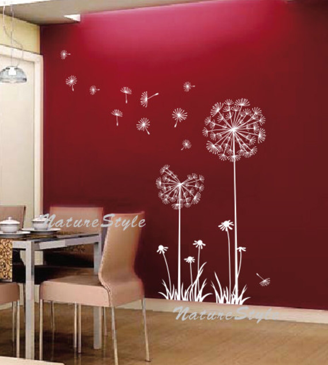 Dandelions Wall Decals Nursery Wall Decal Baby Girl Wall Decal Etsy
