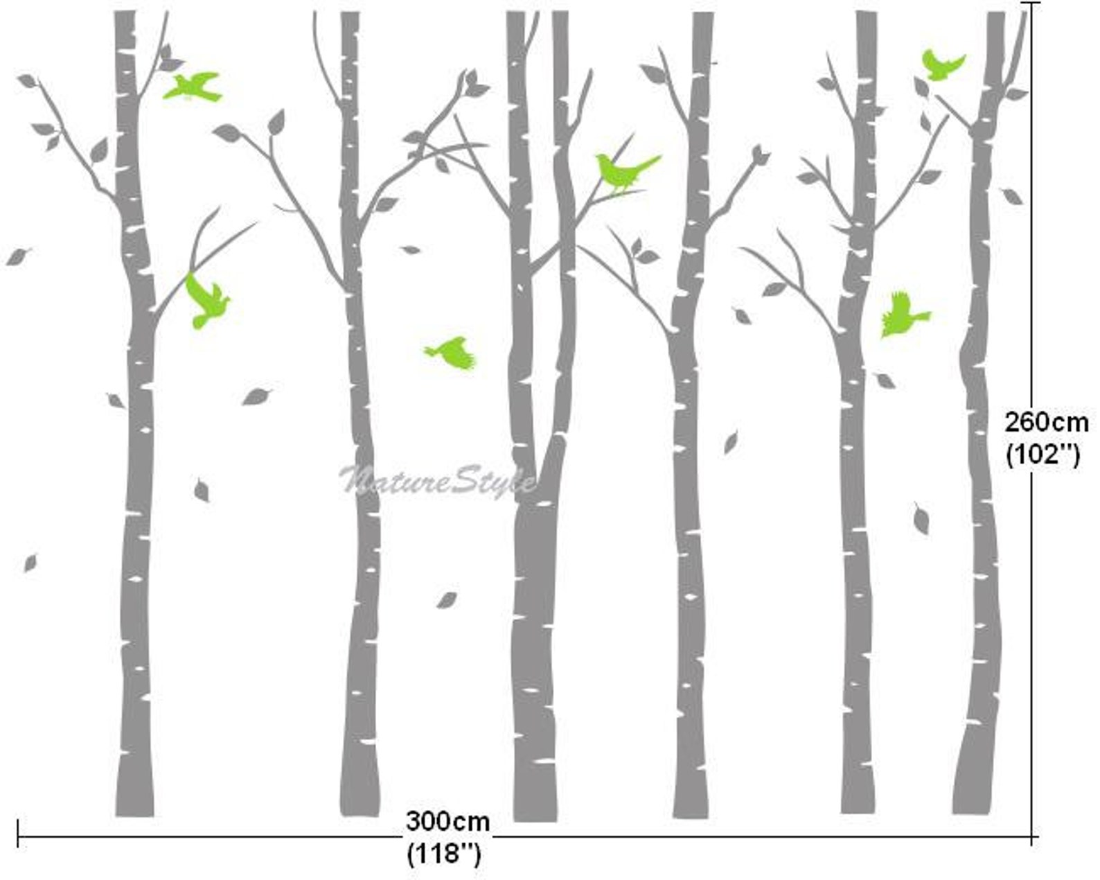 Nursery wall decal tree Wall decal birch tree wall sticker Etsy