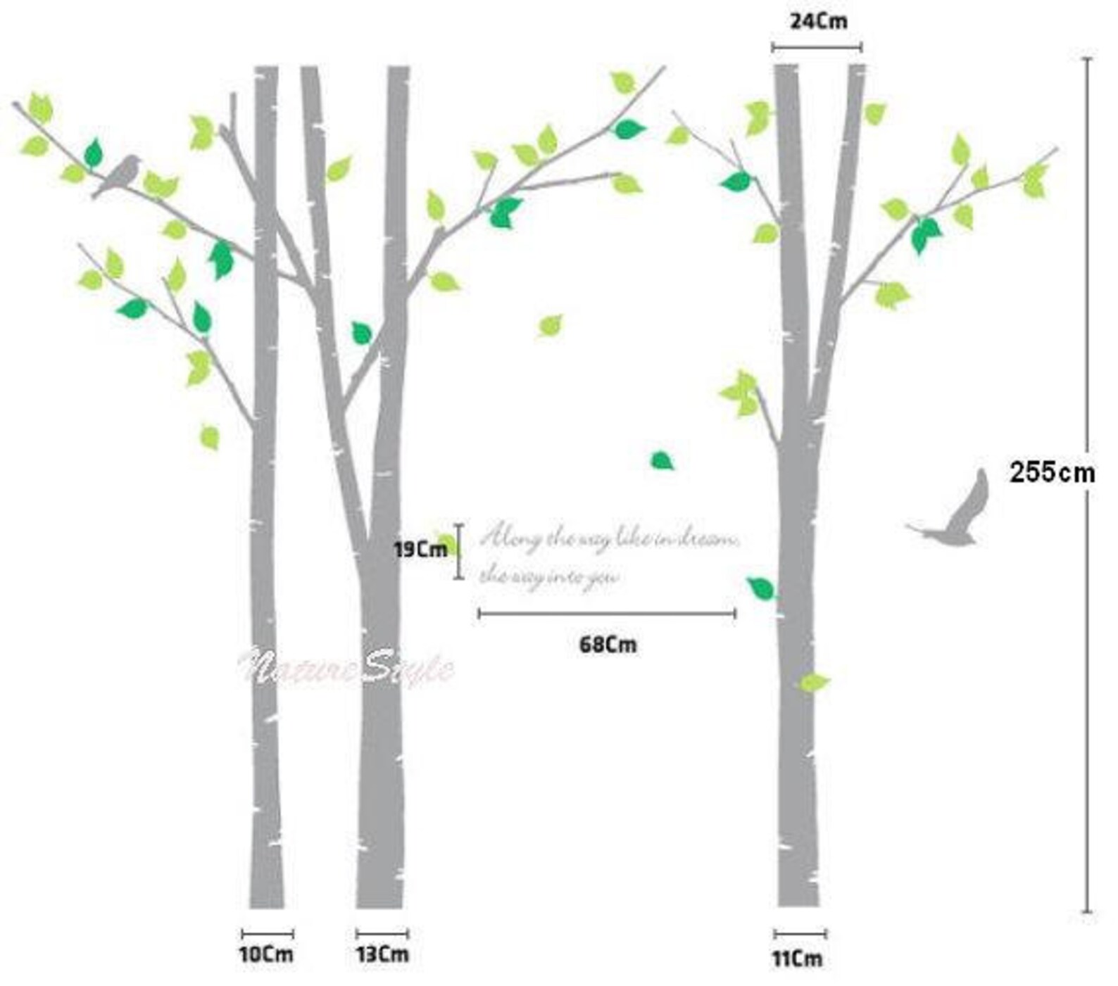 Nursery Tree Wall Decal Trees Vinyl Wall Decal Wall Sticker Etsy