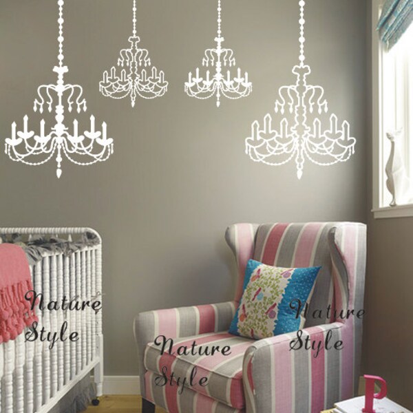 Chandelier  -Vinyl Wall Decal,Sticker,Nature Design