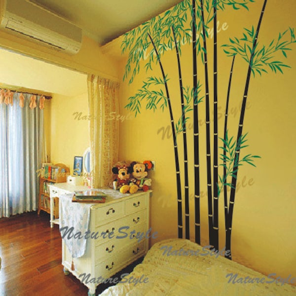 Bamboo Wall Decal Etsy