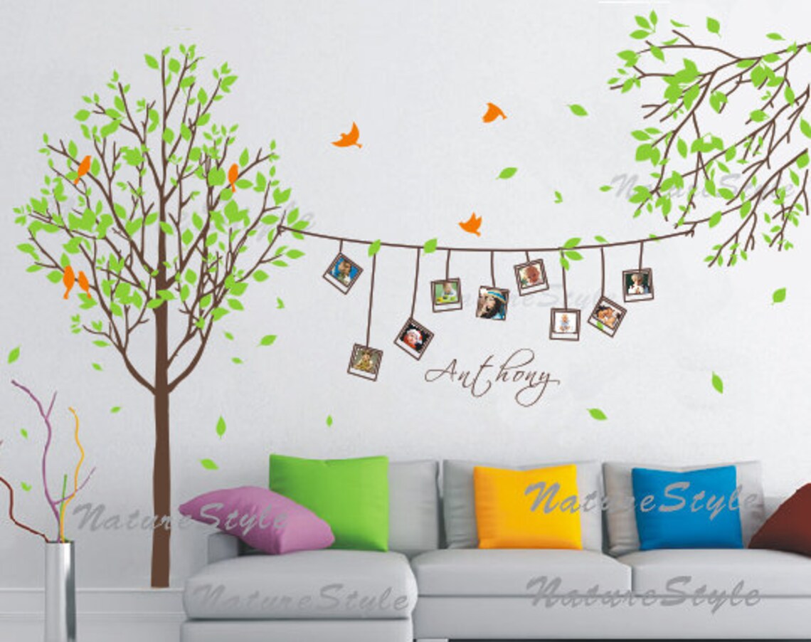 Nursery Tree Wall Decal Vinyl Wall Decal Wall Sticker Nature Etsy