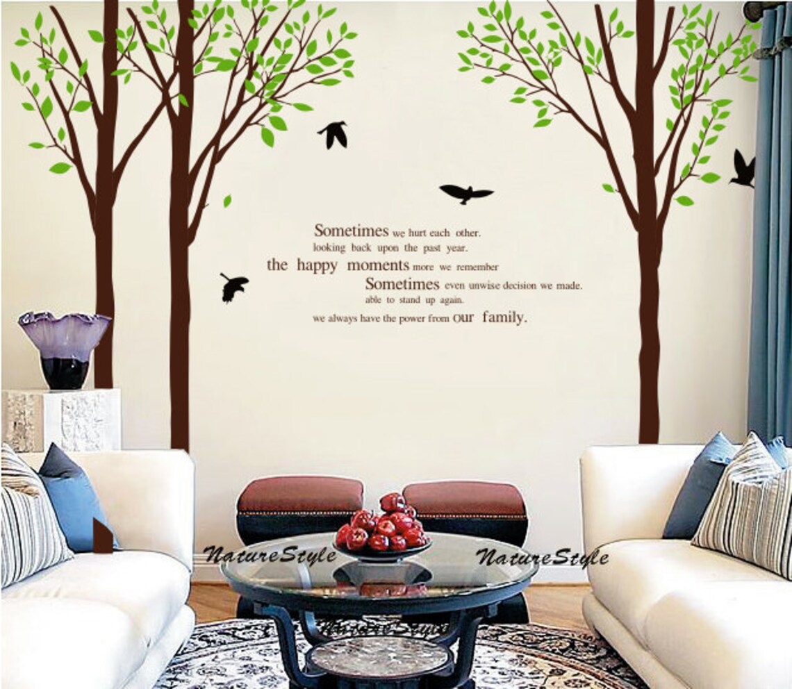 Wall Decal Tree Wall Decal Nursery Wall Decal Baby Wall Decal Etsy
