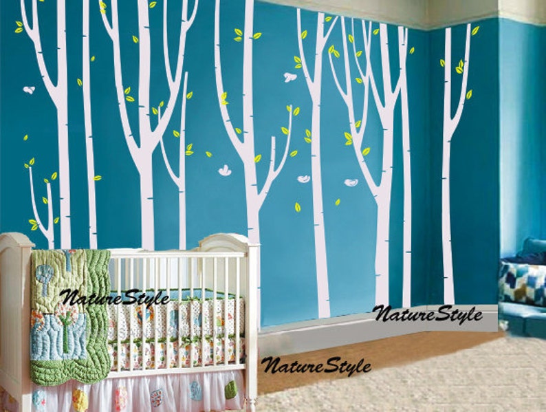 Nursery Tree Wall Decal Vinyl Wall Decal Wall Stickernature Etsy