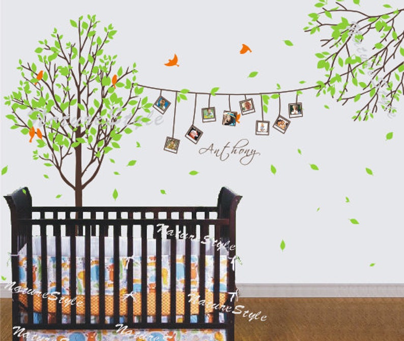 Nursery Tree Wall Decal Vinyl Wall Decal Wall Sticker Nature Etsy