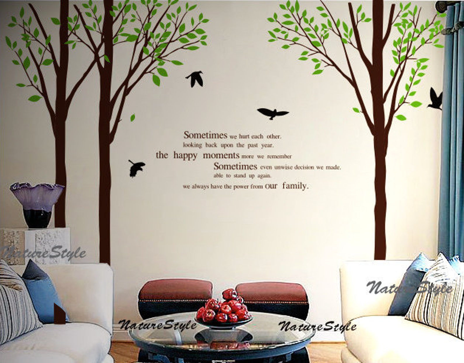 Wall Decal Tree Wall Decal Nursery Wall Decal Baby Wall Decal Etsy