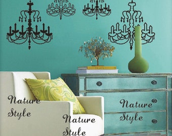 Chandelier -Vinyl Wall Decal,Sticker,Nature Design baby room decal wall decal nursery decal