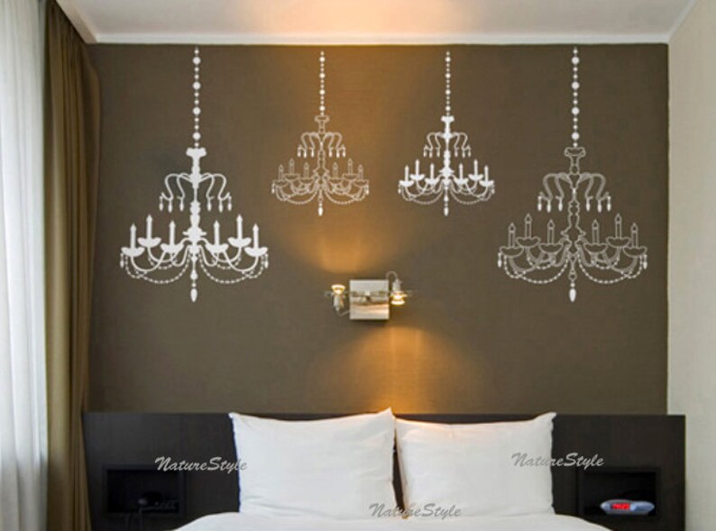 Chandelier Wall Decal Wedding Wall Decal Party Wall Decal Etsy