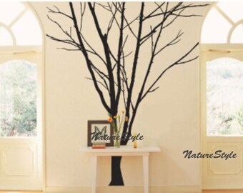 Tree Wall Decal Wall Sticker party wall decal room decor kids decal baby nursery graphic mural-Winter Tree