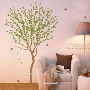 Tree with Flying Birds -Vinyl Wall Decal,Sticker,Nature Design