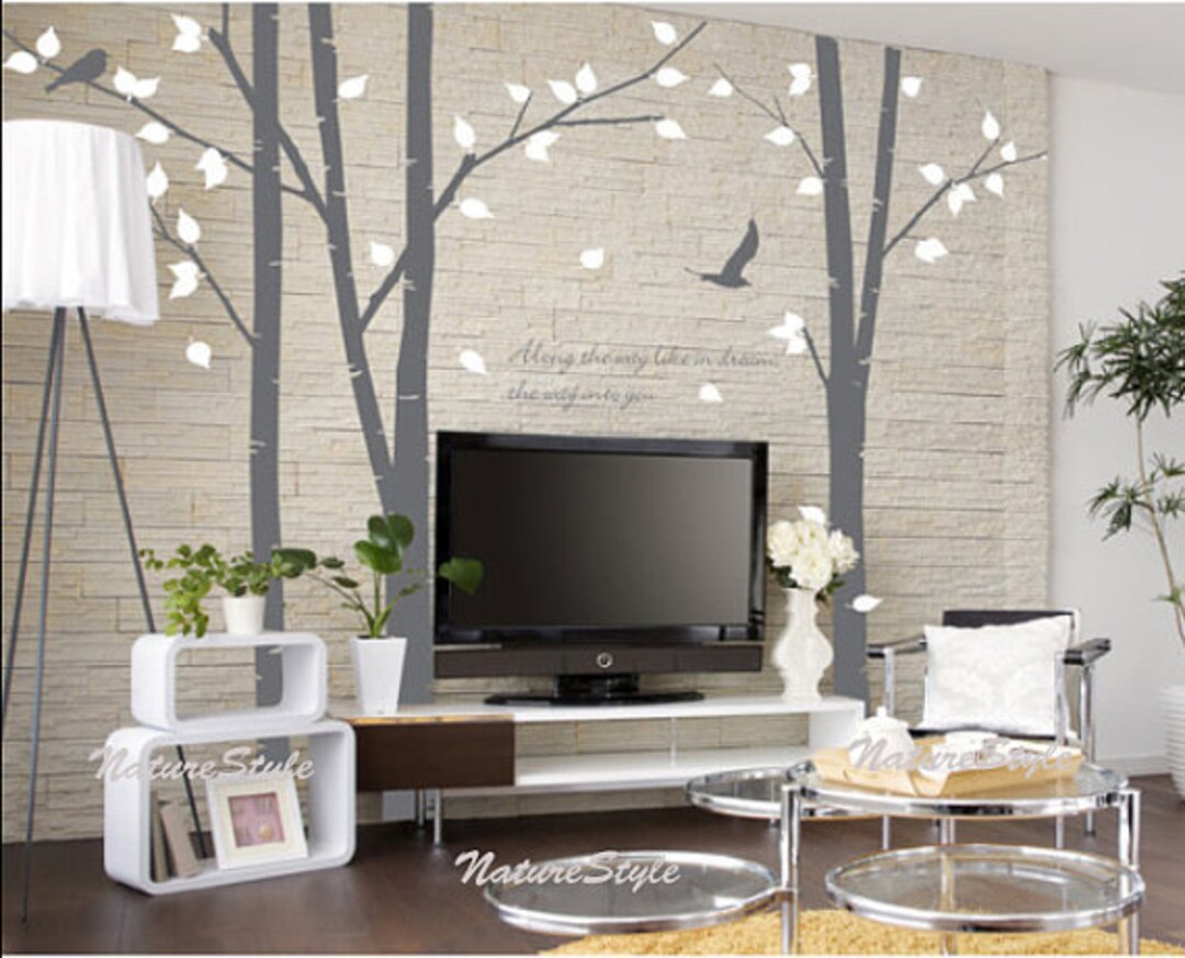 Nursery Tree Wall Decal Trees Vinyl Wall Decal Wall Sticker Etsy