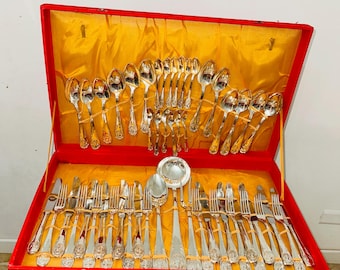 Vintage 100 Piece Viners Buxton Cutlery Set - Very Good Condition