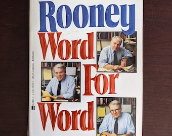 Word for Word by Andrew A. Rooney, Andy Rooney Paperback 1987  The humorist and commentator offers a collection of essays.