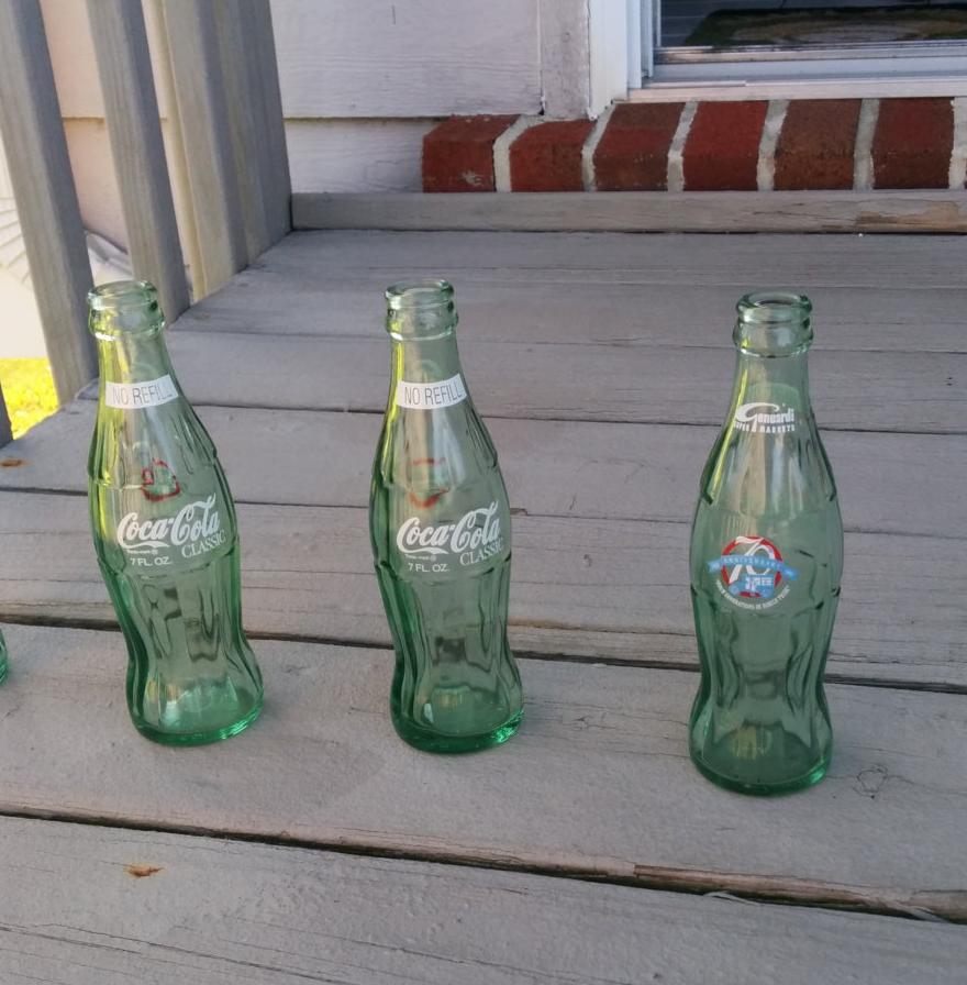 Vintage 1990 Coca-cola Bottle 7 Oz. Genuardi Supermarkets 70th