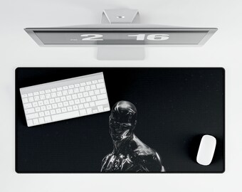 Silver Surfer Mouse Pad, Cosmic Marvel Desk Mat, Galaxy Superhero Gaming Mousepad, Space-Themed Office Decor, Collector Gift for Comic Fans