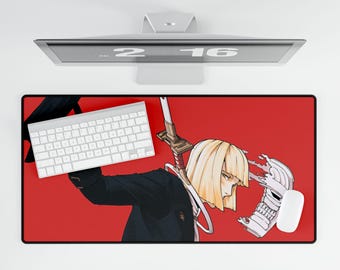 Shinji Hirako Bleach Mouse Pad, Visored Captain Anime Desk Mat, Inverted World Manga Gaming Mousepad, Stylish Otaku Setup Decor Gift