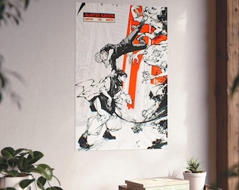 Yuji Itadori & Choso Jujutsu Kaisen Poster, Blood Brothers Anime Wall Art, Shibuya Arc Fight Print, Dark Shonen Aesthetic Decor JJK Fan Gift