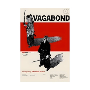 Vagabond Manga Poster, Musashi Samurai Wall Art for Anime Room, Japanese Ink Style Manga Print, Seinen Warrior Decor, Martial Arts Aesthetic image 4