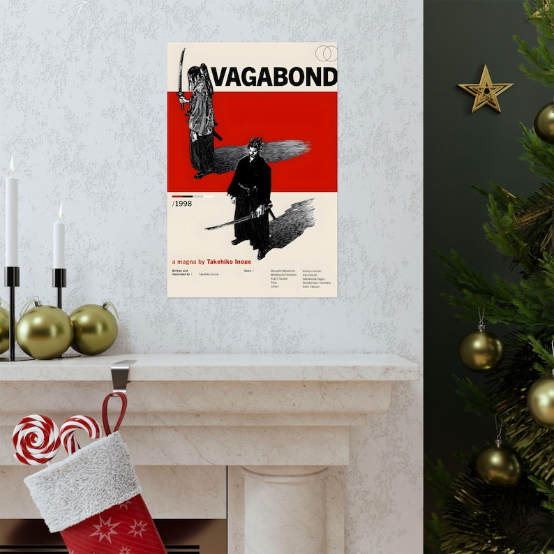 Vagabond Manga Poster, Musashi Samurai Wall Art for Anime Room, Japanese Ink Style Manga Print, Seinen Warrior Decor, Martial Arts Aesthetic image 9