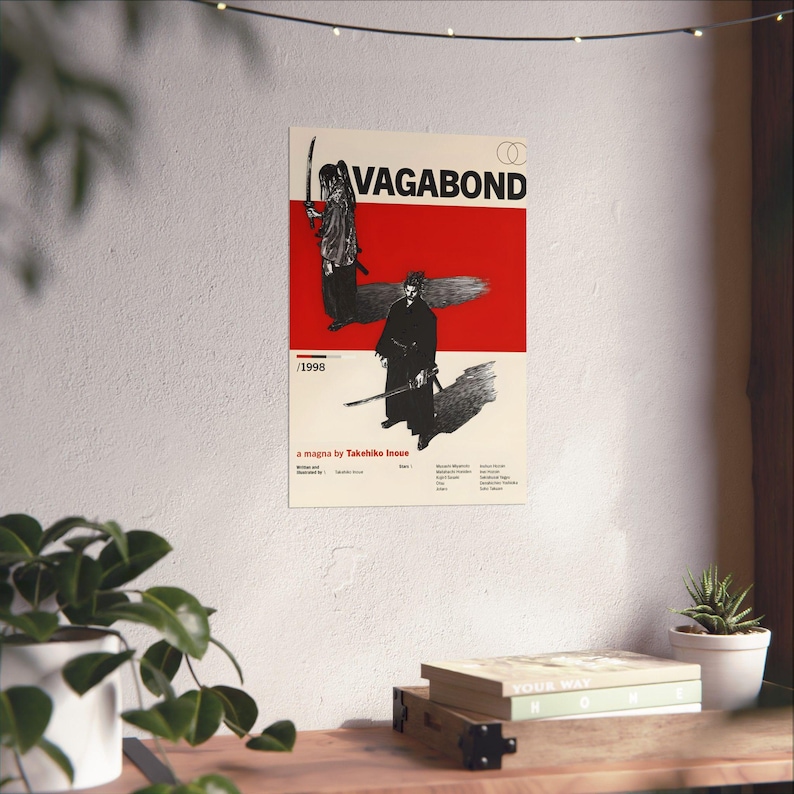 Vagabond Manga Poster, Musashi Samurai Wall Art for Anime Room, Japanese Ink Style Manga Print, Seinen Warrior Decor, Martial Arts Aesthetic image 8