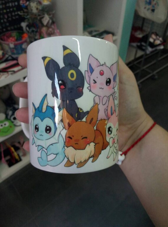 Eevee Evolutions Chibi Coffee Mug Pokémon Kawaii Cup