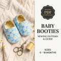 Baby Slippers Sewing Pattern | DIY Reversible Shoes (PDF)