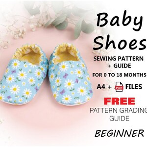 Baby Slippers Sewing Pattern | DIY Reversible Shoes (PDF)
