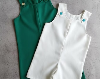 Baby Romper Sewing Pattern – Beginner Friendly Overalls, Shortalls (PDF Pattern, 0-12 Months)