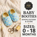 Baby Slippers Sewing Pattern | DIY Reversible Shoes (PDF)