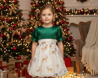 Patrón de costura en PDF para vestido de fiesta de niña estilo cottagecore, vestido infantil de verano con frunces (3T / 22" de pecho)