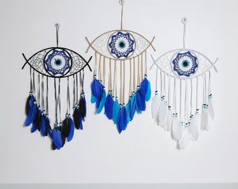 Handmade Ethnic Dream Catcher | Simple Boho Wall Decor for Home D30