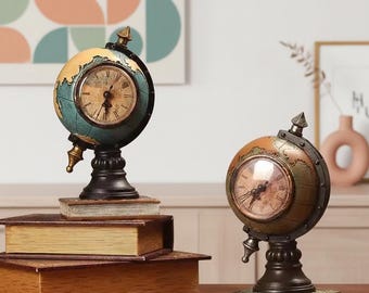 Retro Style Desk Clock | Nostalgic Home Decoration for Bedroom, Living Room & Office D21