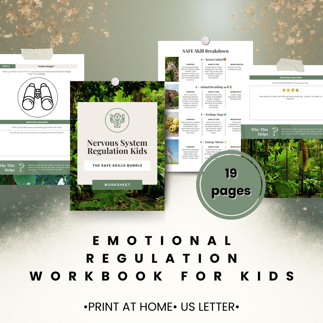 Emotional Regulation Workbook for Kids | SEL Activities (PDF) - Etsy