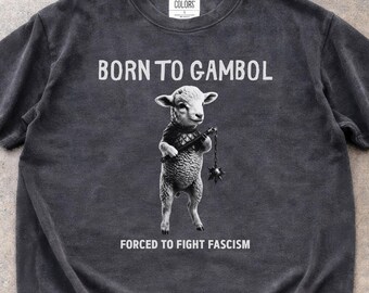 Forced To Fight Fascism Shirt: Political Dark Humor Comfort Colors Tee