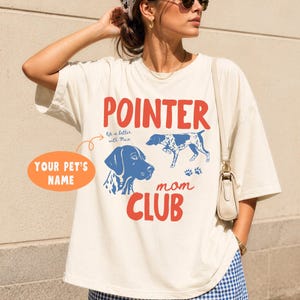 Pointer Mom Club Comfort Colors Shirt: GSP Lover Tee, New Dog Mom Gift