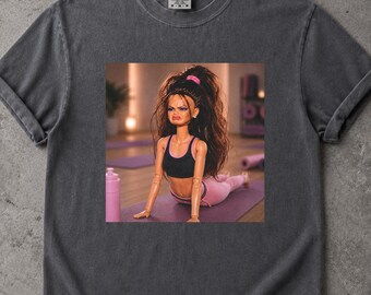 Yogi Doll Face Meme Shirt: Sarcastic Funny Gym Yoga Doll Graphic Tee, Disgusted Fitness Workout Doll Face, Viral Cringe Doll Meme
