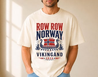 Norge Fotbollströja: Row Row Vikingån Supporter Fotbollströja