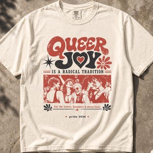 Retro Lesbian Poster Shirt: Sapphic Pride Vintage Inspired Graphic Tee, 90s WLW Outfit, Queer History 2026 Streetwear